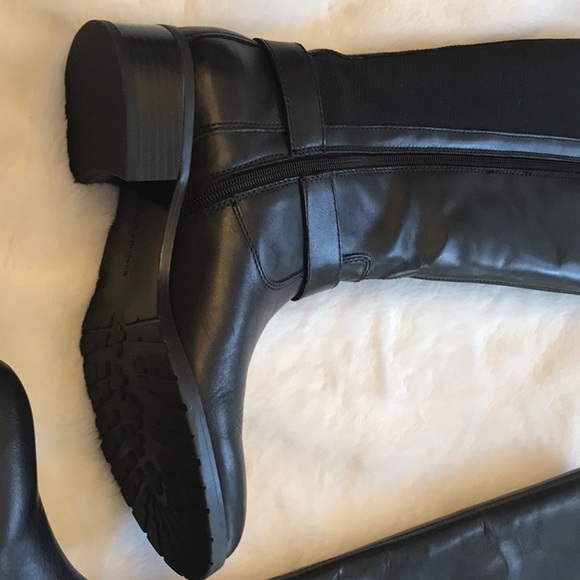 Donald J Pliner Baso Black Leather Boots - Picture 9 of 11